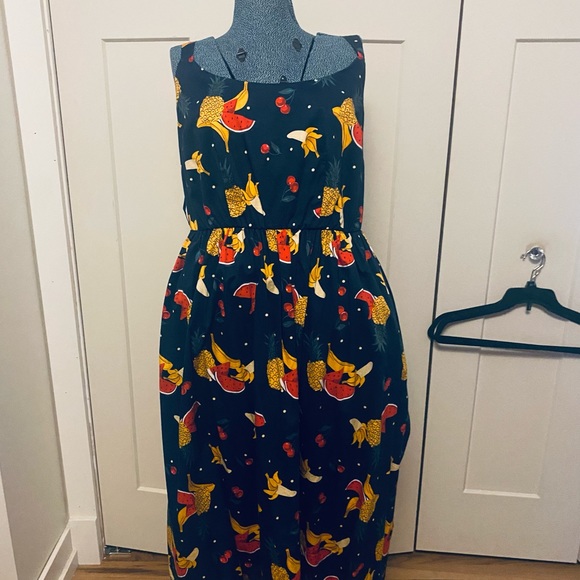 Collectif Dresses & Skirts - “Rare” Collectif x ModCloth fruit maxi dress size UK 18 US 14